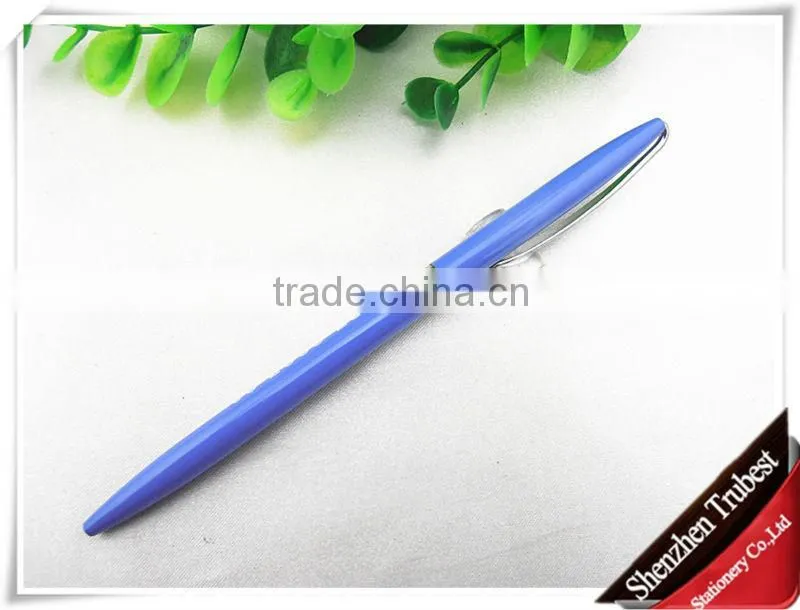 Silver metal ballpoint pen , slim silver pen