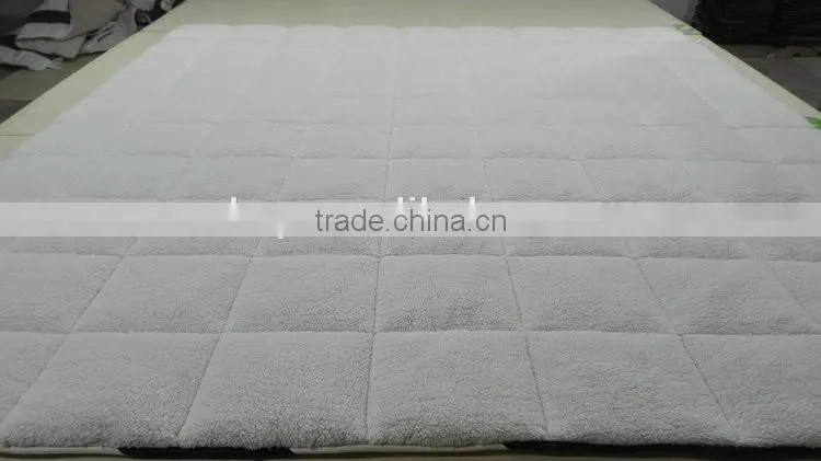 2016 Best selling product super soft microfiber quilt, Lamb Fleece Duvet made in china