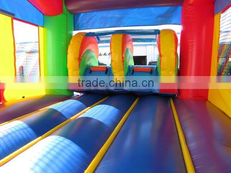 Commercial balloon combo inflatable bouncer with slide for sale