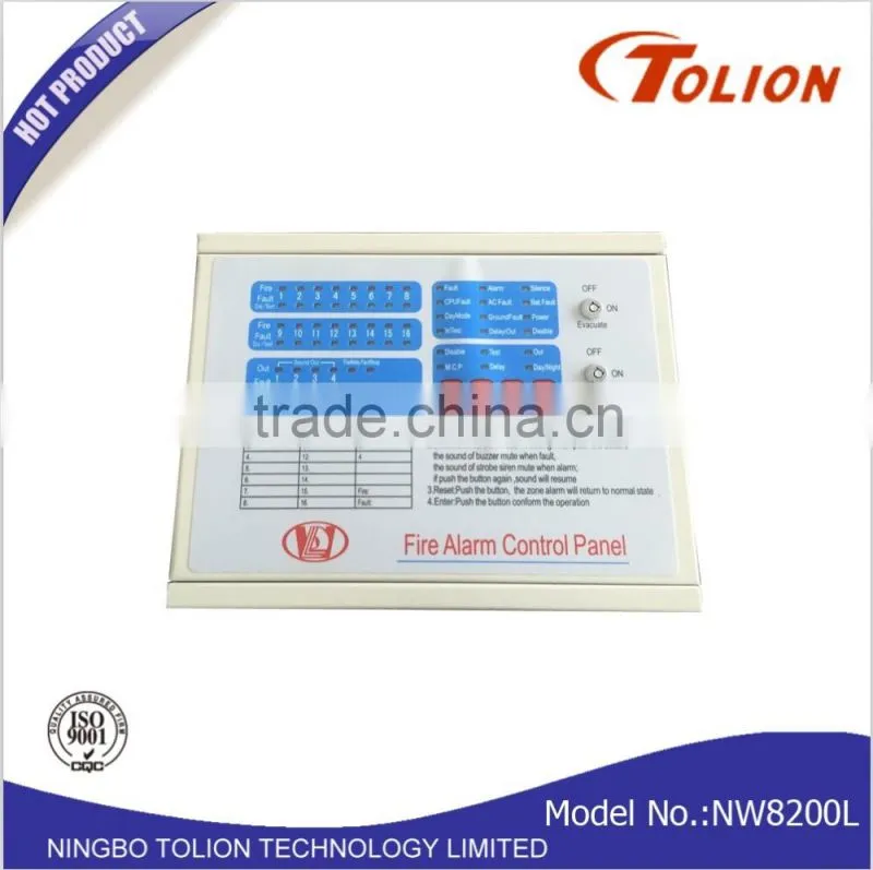 Hot Selling 8 Zone Addressable Fire Alarm Control Panel