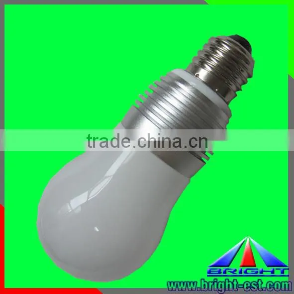 High power led lights E27 light bulb, led bulb of Silver Black shell color
