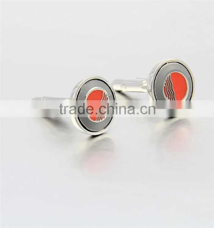 fashion accessories for men jewelry stainless steel coin cufflinks