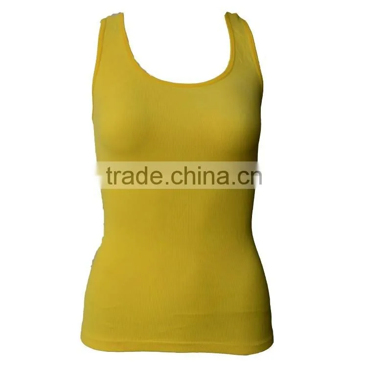 YiWu Manufacturer Design Hot Sale Women Tank Top with Mesh