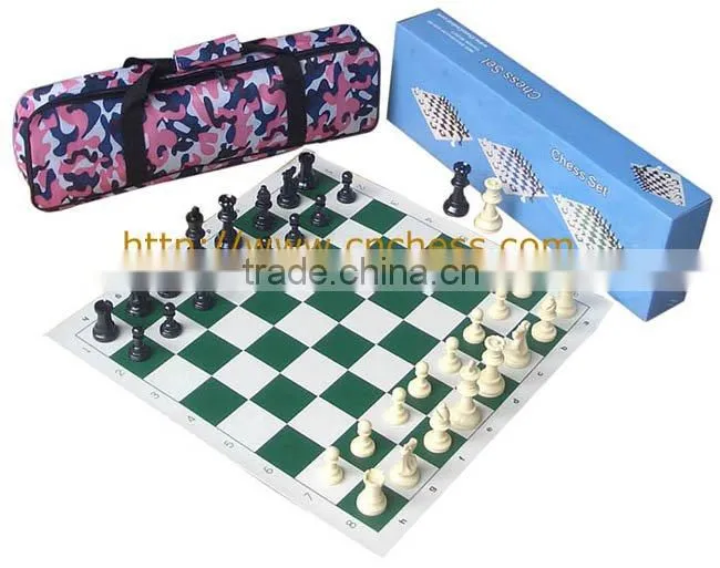chess set with tube printing