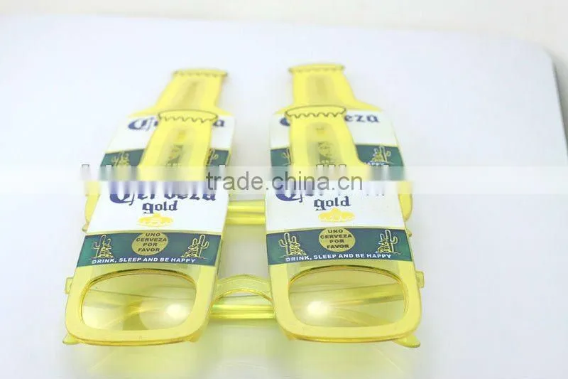 Big Funny Bottle shaped Glasses for cheering