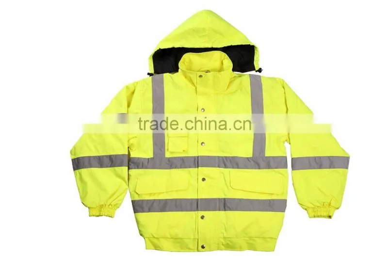 Winter Hi Vis Safety Jacket With Reflector High Quality Winter Jacket