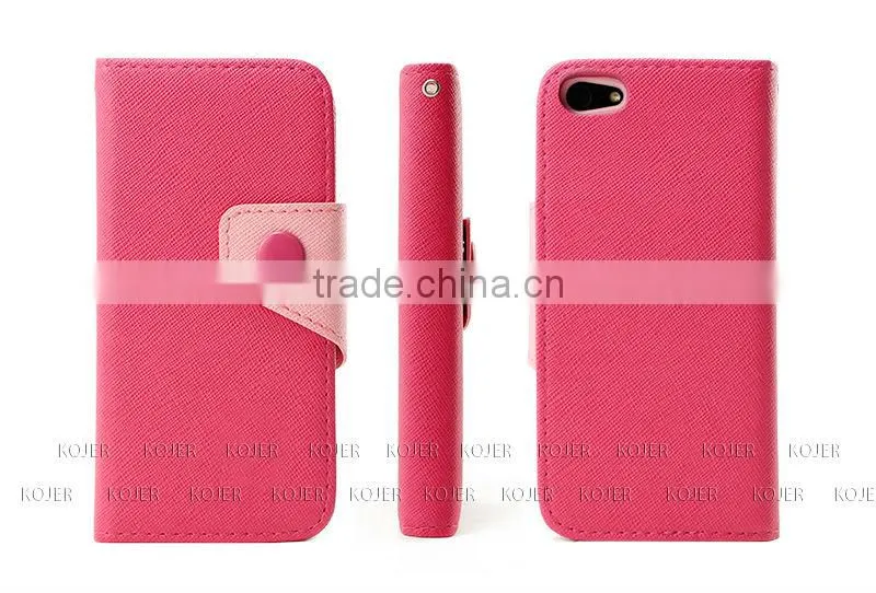 2014 New Products Factory price Retro fashion PU Leather Case For iPhone5 For iPhone5S Cases