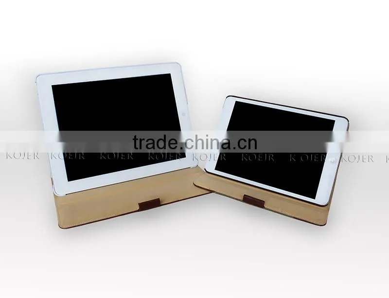 professional wholesales leather case for ipad mini case with stand