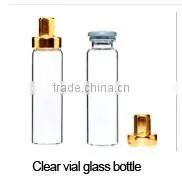 5ml 10ml 20ml 30ml clear glass vial with gold cap