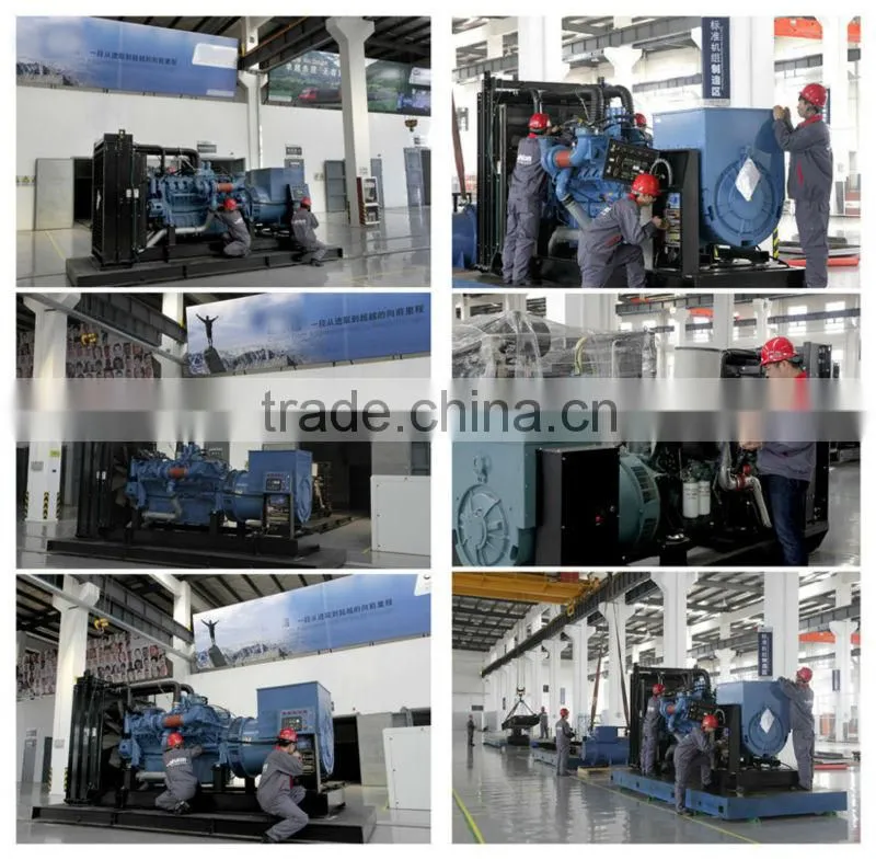 1250KVA MTU 12V4000G21R generator with Leroy somer alternator