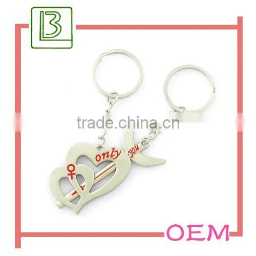 Sexy Metal plate pattern keychain wedding favors