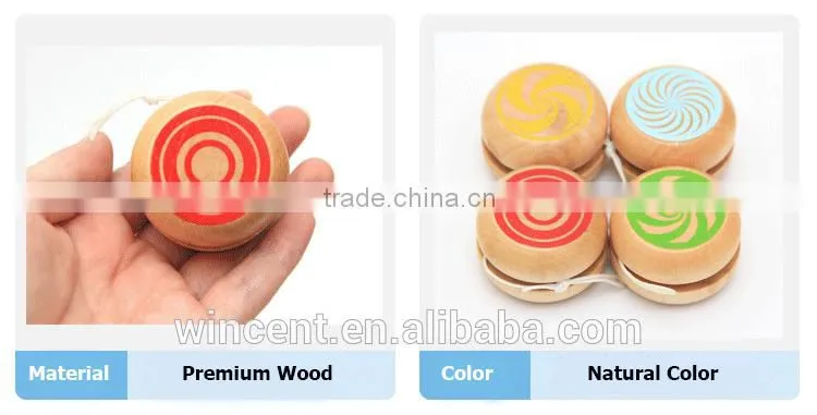 Personalized wooden painting yoyo toy