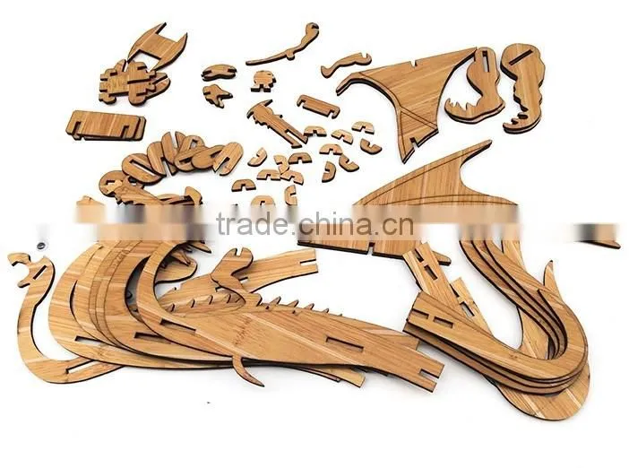 New design of dragon 3D puzzle Bamboo