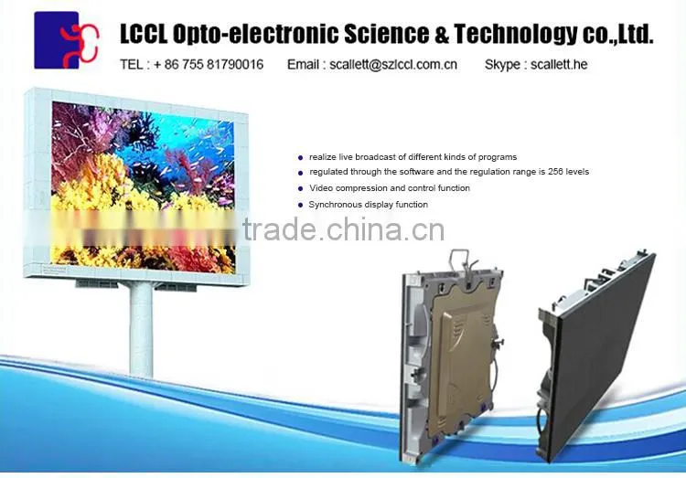 Best quality outdoor full color advertising led wall for P6 LED Display module