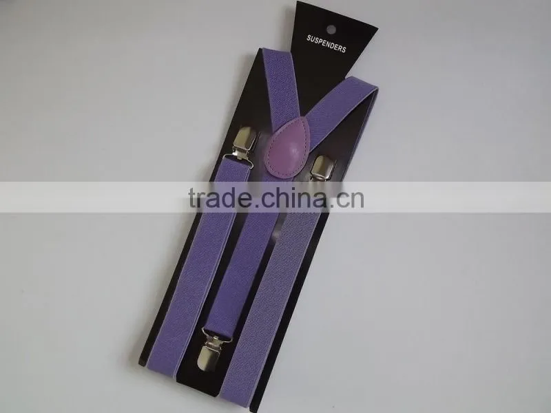High Quality Finish metal Clip and Buckel Men's Elastic Suspender Braces gallusus