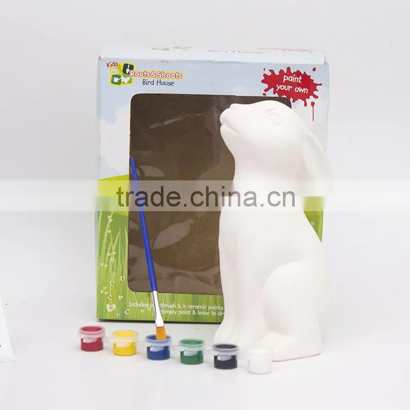 FENCY TOYS CHILDREN DIY PAINT CERAMIC RABBIT