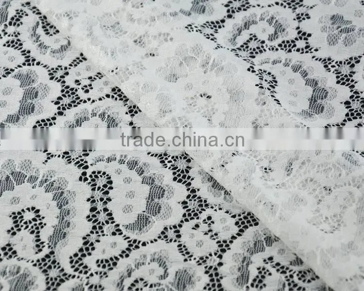 little bride dress made by nylon lycra fabric and fashion lace fabric
