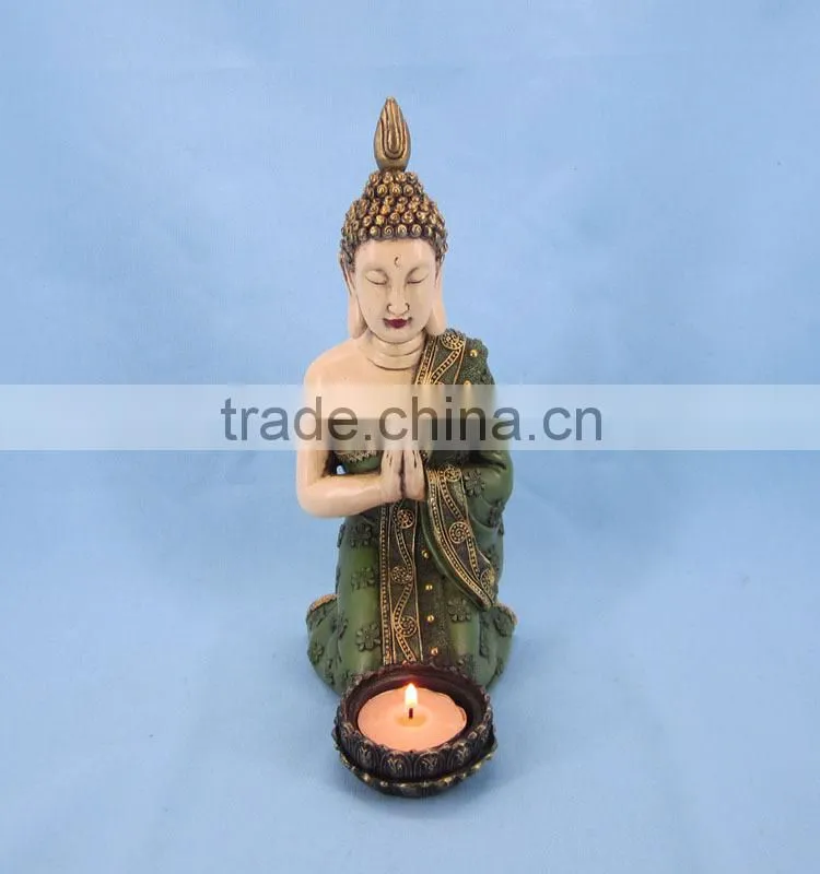 Resin decorative crafts buddha tea light holder