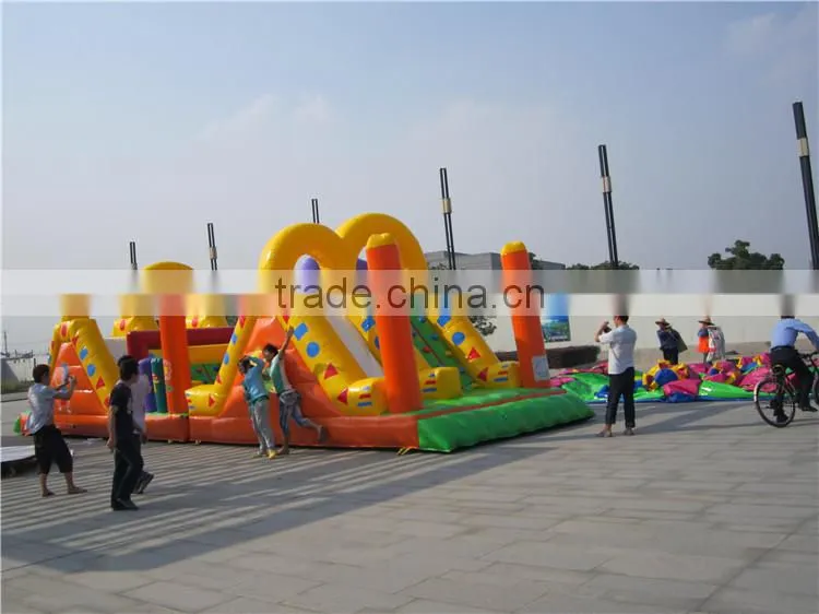 inflatable bouncer obstacle course,inflatable combo slide obstacle,inflatable obstacle course for kids