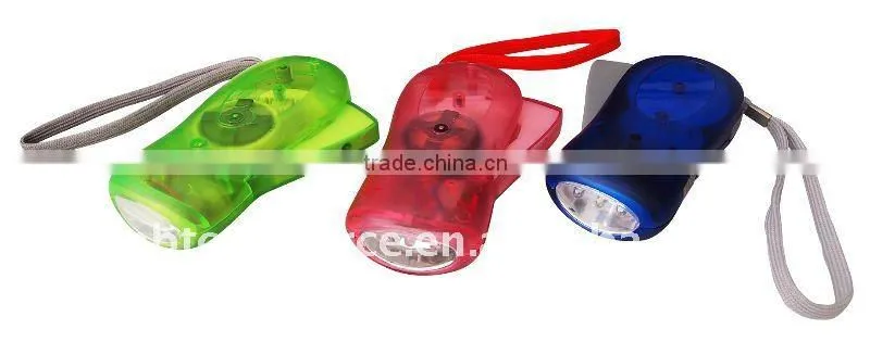 Rechargeable Battery Dynamo led Flashlight