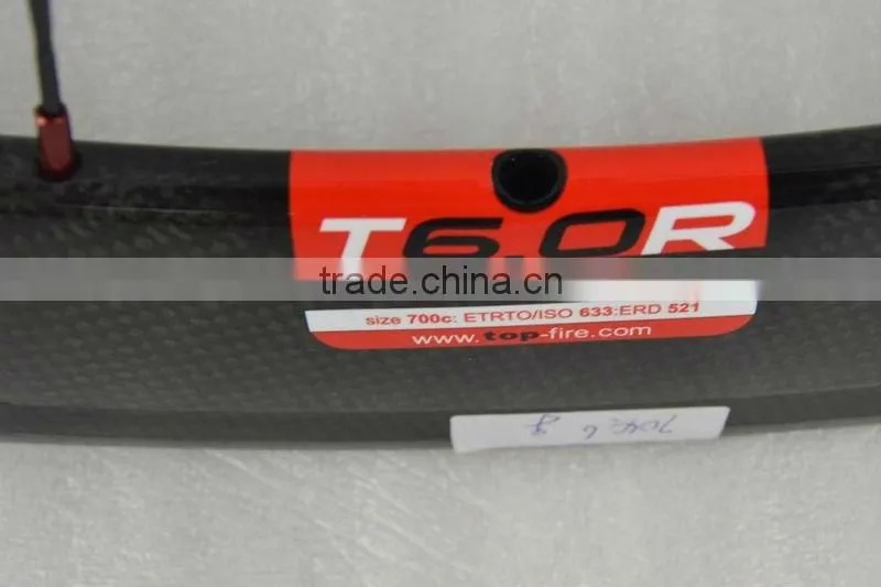 OEM 60mm full carbon clincher road bike wheels set