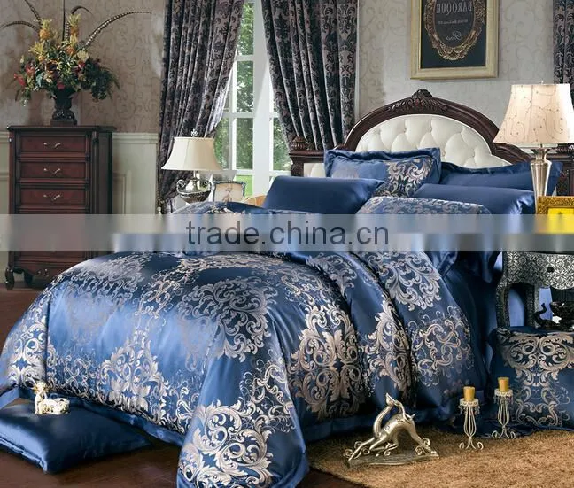 100% silk luxury jacquard bedding set