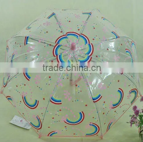 promotional poe transparent parasol umbrella