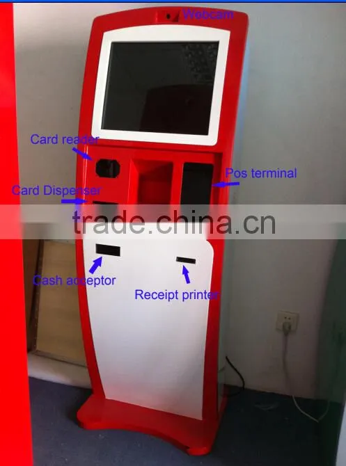 Bill Payment Self-Service Hotel Check In Kiosk / Room Card Dispense Machine