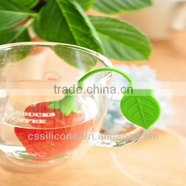 silicone tea strainer approved by FDA , lemon shape silicone tea strainer