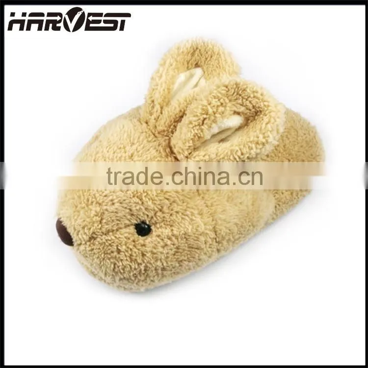 cotton animal kids home slipper,bunnies winter slippers for girls wholesale