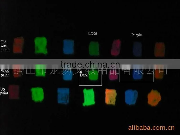 Gd-01, EN-71 glow in dark paint , all colors are available