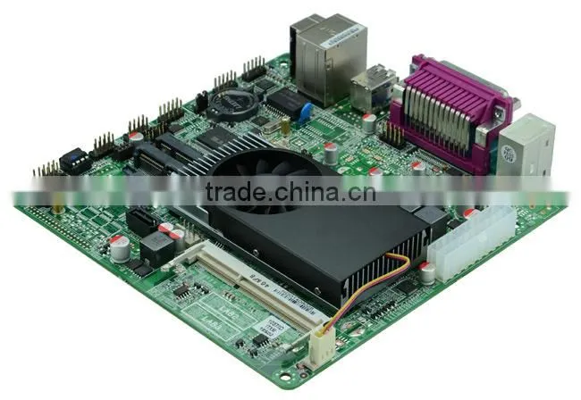 Factory wholesale Mini itx motherboard with Celeron dual core 4 threads 1037U 1.80G POS Queue M18 22nm 17W i3 grade DDR3 ATX
