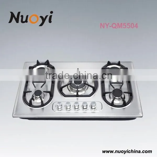 Best selling stainless steel kitchen coutertops gas stove valve price built-in hob