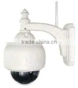 Wireless Outdoor Dome PTZ IP Camera With IR 15 Meter