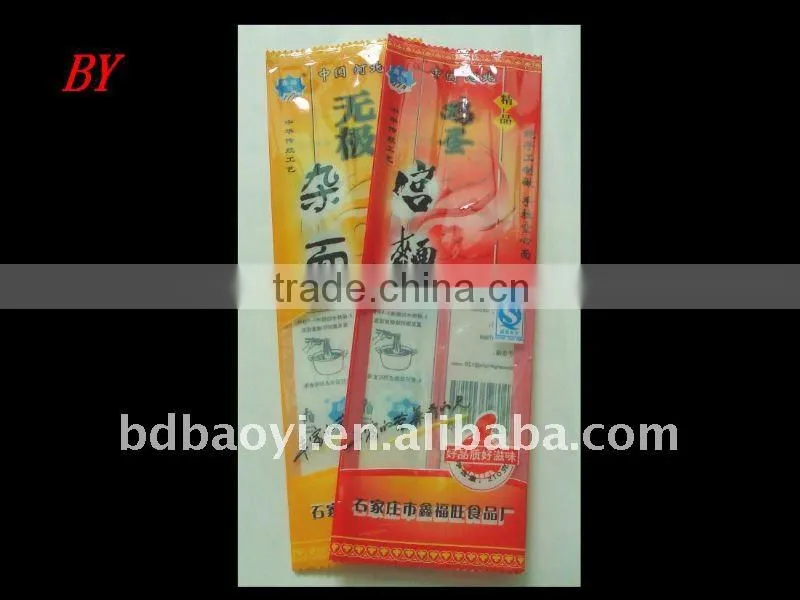 PE/PET laminated promotional delicious noodle packaging bags