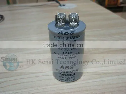 ABS 100MFD 250VAC Y.C.Capacitor