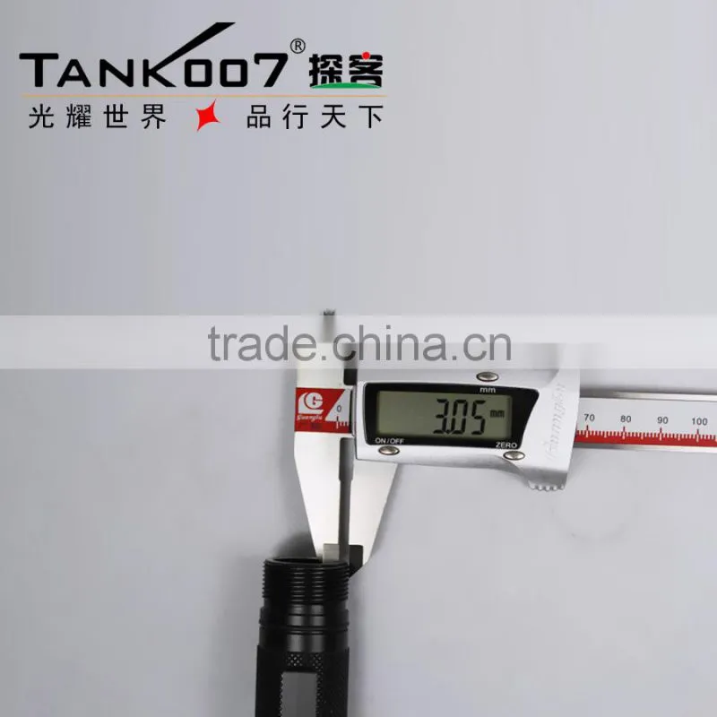 TANK007 police security led flashlight usb police light usb led torch lamp