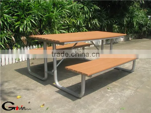 Outdoor furniture set metal picnic table set outdoor table and bench