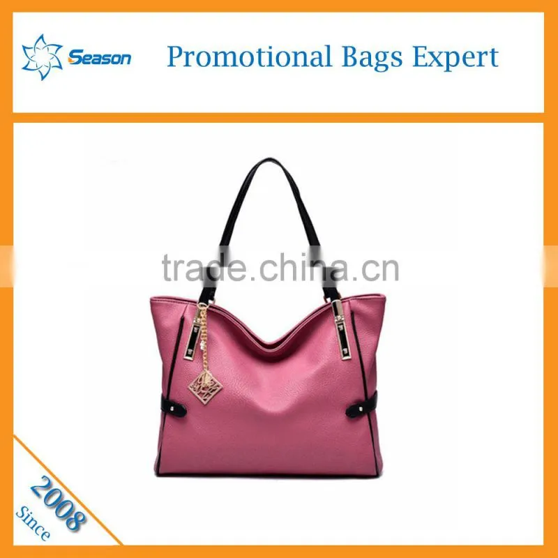 New Arrival Women's leather Tote Shoulder bag plain handbags ladies 2016