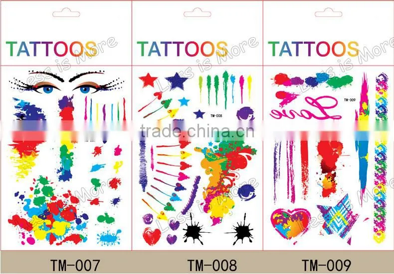 Children's oil painting tatoo stickers/ wall stickers