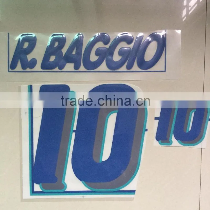 factory direct flock nameset premier league iron on heat transfer sticker iron on transfer paper