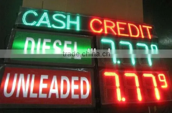 Gas Station 7segment Digital led gas price signs