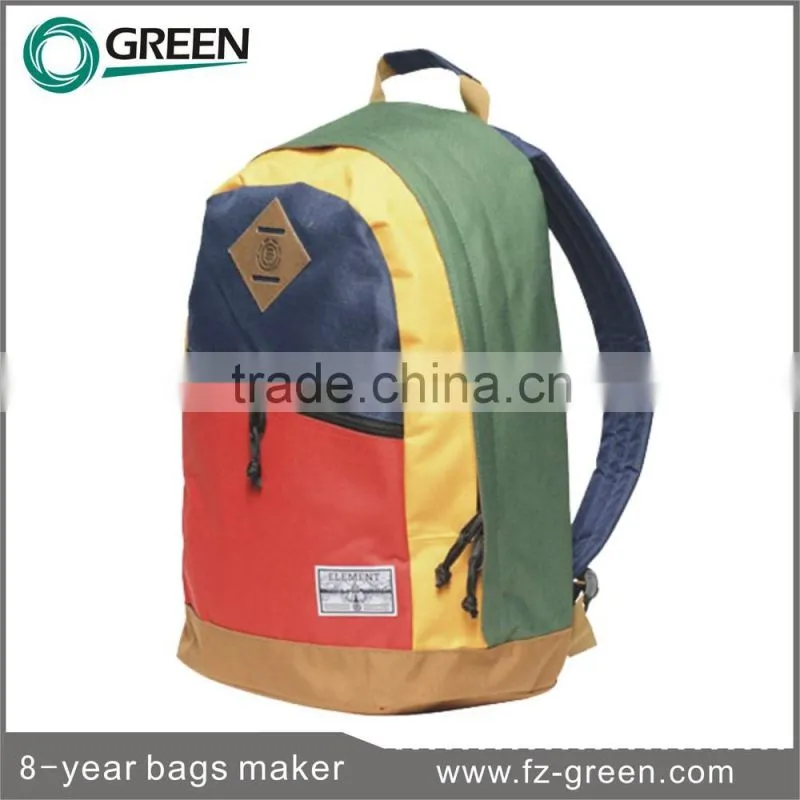 Polyester Material 2015 School backpack promotional man bag