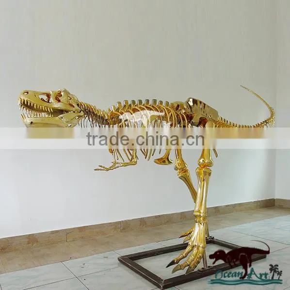 OA-SD-L63 Metallic Dinosaur Skeleton for sale