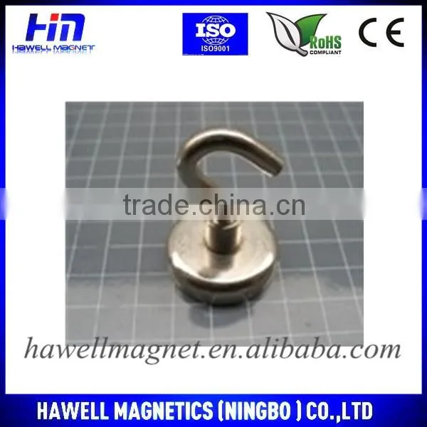 Sintered permanent NdFeB magnet hook