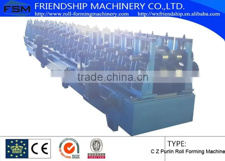 Hot sale Automatic Steel Structure C Z Purlin Roll Forming Machine