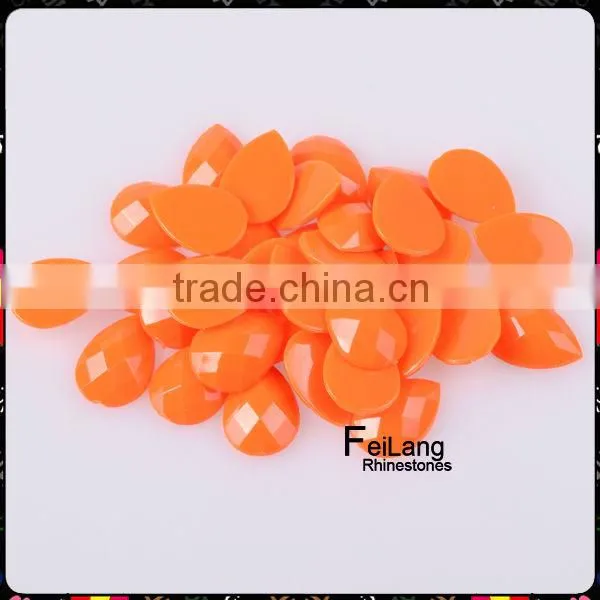 Feilang brand fluorescence color acrylic flatback stone for sales