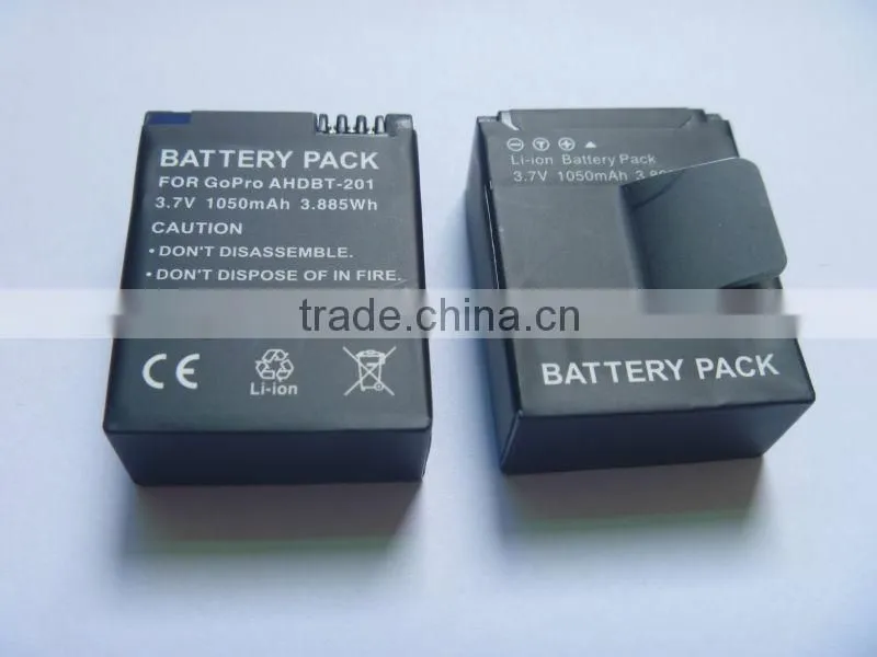HOT!! Digital Camera Battery AHDBT-201 AHDBT-301 for Gopro HERO 3 3+
