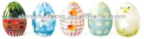 hand painted egg candle cup