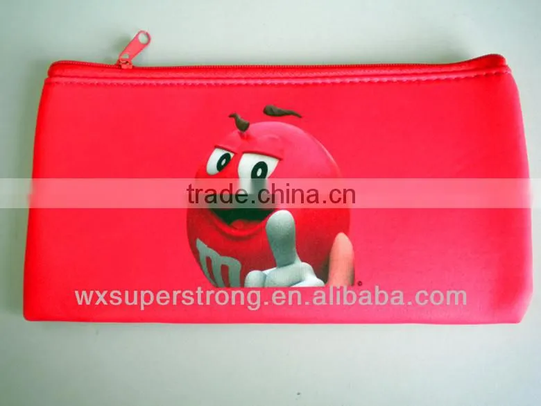 2016 Fashion Cute Neoprene Pencil Bags/Case/Pouch with High Quality /Sundry receive package